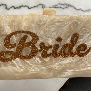 Lululemon Athletica Gold Chain Clutch